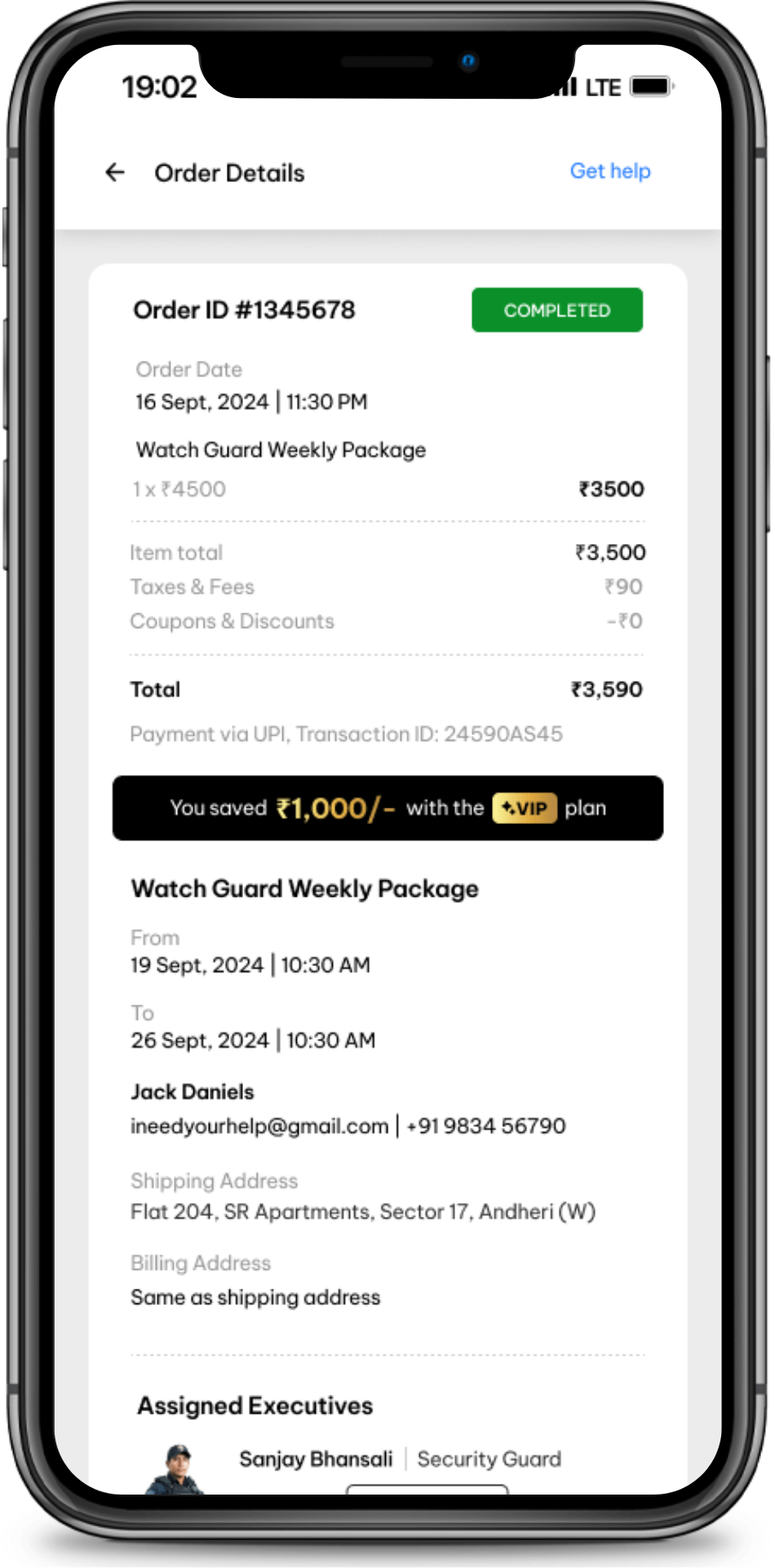 Screen-Booking-Details
